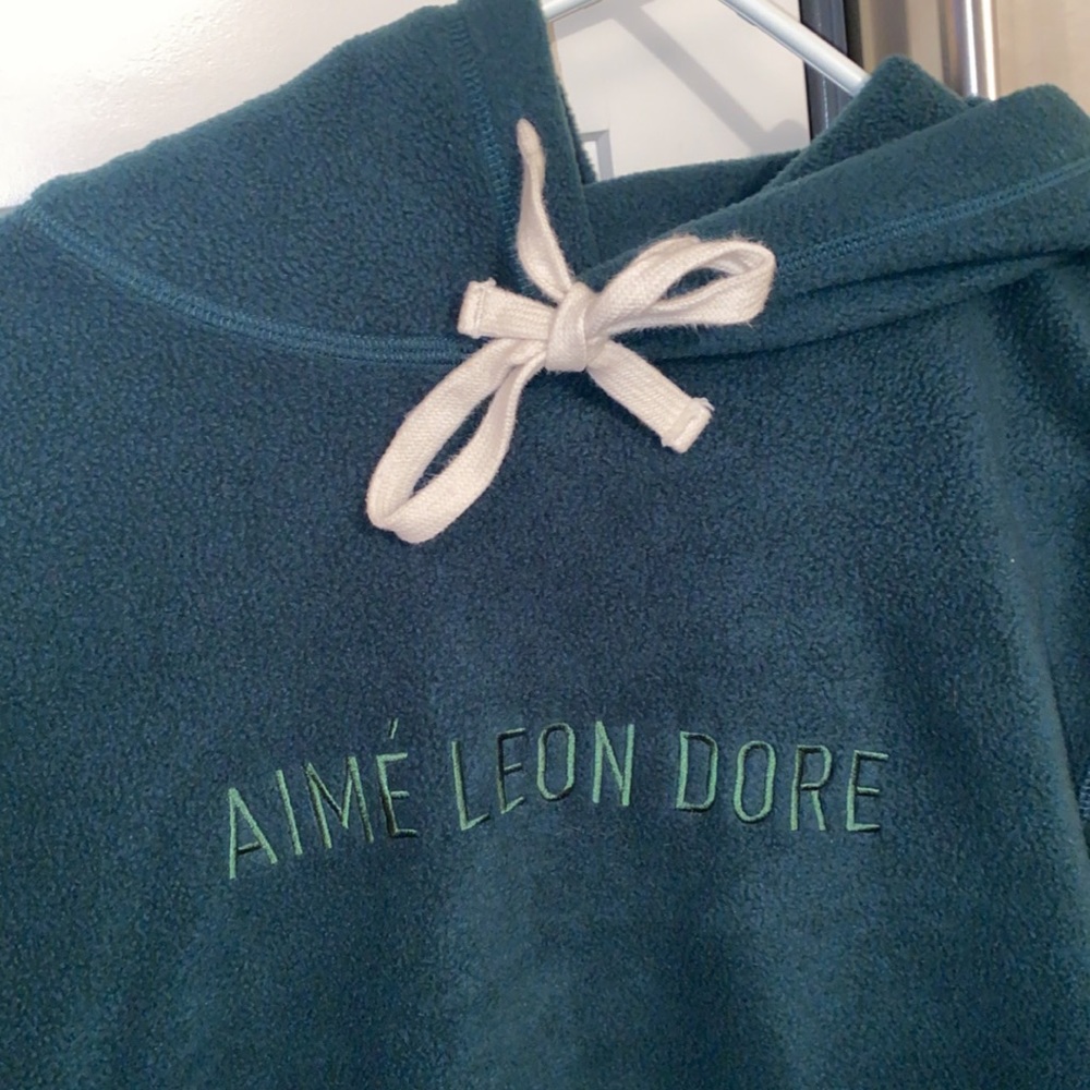 Aime Leon Dore green felted sweatshirt M